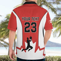 Custom Canada Basketball Hawaiian Shirt Go Champions Team Canada