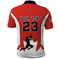 Custom Canada Basketball Polo Shirt Go Champions Team Canada