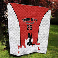 Custom Canada Basketball Quilt Go Champions Team Canada