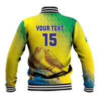 Custom Brazil Football Baseball Jacket Go Canarinho Go