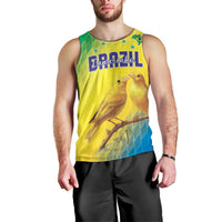 Custom Brazil Football Men Tank Top Go Canarinho Go