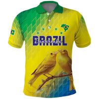 Custom Brazil Football Polo Shirt Go Canarinho Go