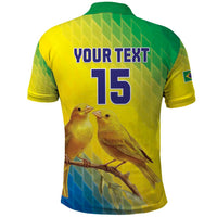 Custom Brazil Football Polo Shirt Go Canarinho Go