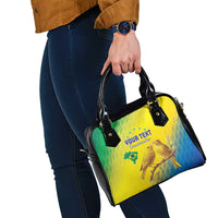 Custom Brazil Football Shoulder Handbag Go Canarinho Go