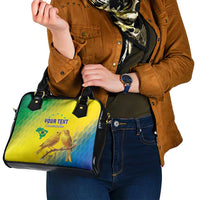 Custom Brazil Football Shoulder Handbag Go Canarinho Go