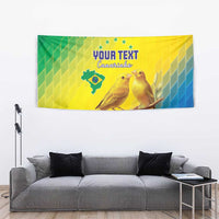Custom Brazil Football Tapestry Go Canarinho Go