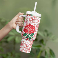 South Africa and England Rugby Tumbler With Handle Springboks Mascot With Red Rose