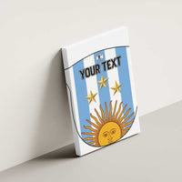 Custom Argentina Football Canvas Wall Art Vamos Vamos Argentina