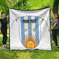Custom Argentina Football Quilt Vamos Vamos Argentina