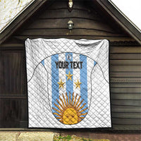 Custom Argentina Football Quilt Vamos Vamos Argentina