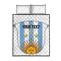 Custom Argentina Football Quilt Bed Set Vamos Vamos Argentina