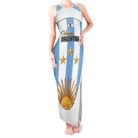 Custom Argentina Football Tank Maxi Dress Vamos Vamos Argentina