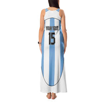 Custom Argentina Football Tank Maxi Dress Vamos Vamos Argentina