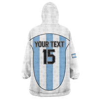 Custom Argentina Football Wearable Blanket Hoodie Vamos Vamos Argentina