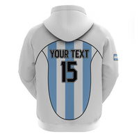 Custom Argentina Football Zip Hoodie Vamos Vamos Argentina