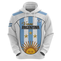 Custom Argentina Football Zip Hoodie Vamos Vamos Argentina