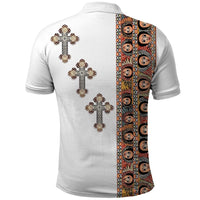 Ethiopia Angels Tilet Polo Shirt Ethiopian Cross