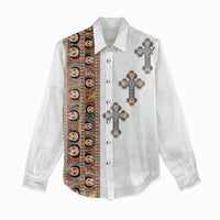 Ethiopia Angels Tilet Women Casual Shirt Ethiopian Cross