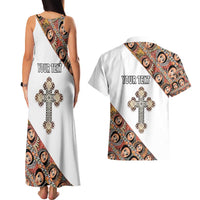 Personalized Ethiopian Orthodox Church Angel Couples Matching Tank Maxi Dress and Hawaiian Shirt