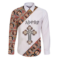Personalized Ethiopian Orthodox Church Angel Family Matching Long Sleeve Bodycon Dress and Hawaiian Shirt