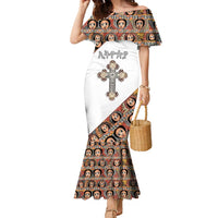 Personalized Ethiopian Orthodox Church Angel Family Matching Mermaid Dress and Hawaiian Shirt
