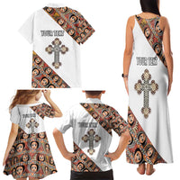 Personalized Ethiopian Orthodox Church Angel Family Matching Tank Maxi Dress and Hawaiian Shirt