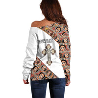 Personalized Ethiopian Orthodox Church Angel Off Shoulder Sweater