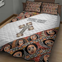 Personalized Ethiopian Orthodox Church Angel Quilt Bed Set