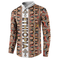Personalized Ethiopian Tewahedo Angel Orthodox Button Sweatshirt
