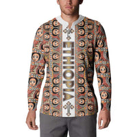 Personalized Ethiopian Tewahedo Angel Orthodox Button Sweatshirt