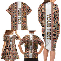 Personalized Ethiopian Tewahedo Angel Orthodox Family Matching Long Sleeve Bodycon Dress and Hawaiian Shirt