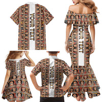 Personalized Ethiopian Tewahedo Angel Orthodox Family Matching Mermaid Dress and Hawaiian Shirt