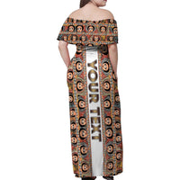 Personalized Ethiopian Tewahedo Angel Orthodox Family Matching Off Shoulder Maxi Dress and Hawaiian Shirt
