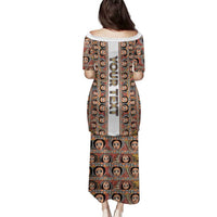 Personalized Ethiopian Tewahedo Angel Orthodox Family Matching Puletasi and Hawaiian Shirt
