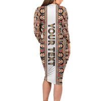 Personalized Ethiopian Tewahedo Angel Orthodox Long Sleeve Bodycon Dress