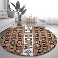 Ethiopian Tewahedo Angel Orthodox Round Carpet