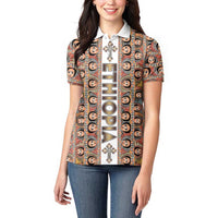 Personalized Ethiopian Tewahedo Angel Orthodox Women Polo Shirt