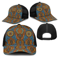 Tribal Earth African Ankara Pattern Baseball Net Cap