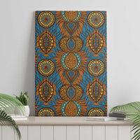 Tribal Earth African Ankara Pattern Canvas Wall Art