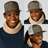 Tribal Earth African Ankara Pattern Mesh Trucker Cap