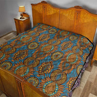 Tribal Earth African Ankara Pattern Quilt