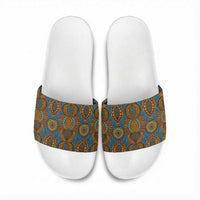 Tribal Earth African Ankara Pattern Slide Sandals