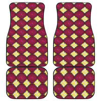 Ruby Gold African Ankara Pattern Car Mats