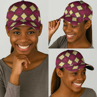 Ruby Gold African Ankara Pattern Classic Cap