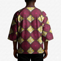 Ruby Gold African Ankara Pattern Kimono