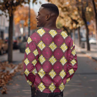 Ruby Gold African Ankara Pattern Sweatshirt