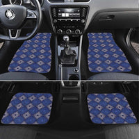 Indigo Diamond African Ankara Pattern Car Mats
