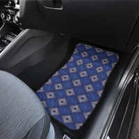 Indigo Diamond African Ankara Pattern Car Mats