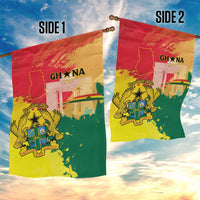 Ghana Republic Day Garden Flag Black Star Square With Coat Of Arms