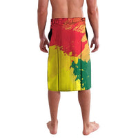 Personalized Ghana Republic Day Lavalava Black Star Square With Coat Of Arms